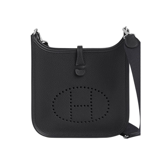 HERMES EVELYNE 23 CABAN TAURILLON CLEMENCE SILVER HARDWARE