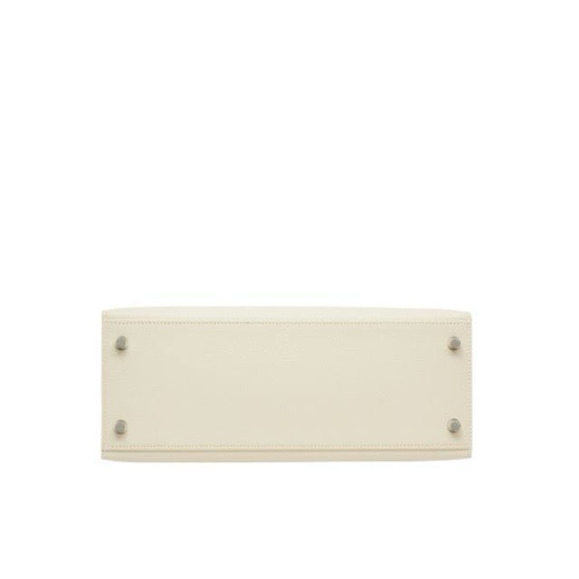 HERMES KELLY 28 SELLIER CRAIE EPSOM SILVER HARDWARE