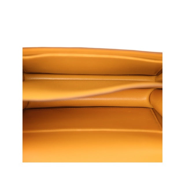 HERMES MINI CONSTANCE 18 JAUNE AMBRE EPSOM SILVER HARDWARE