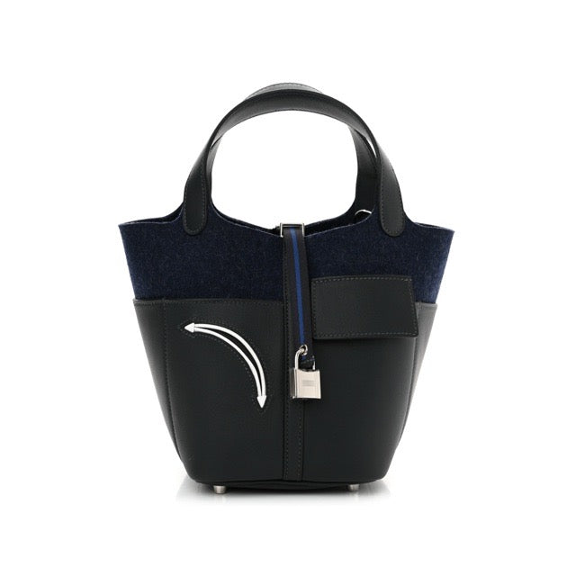 エルメス ピコタンロックPM ゴーチーム Bleu Nuit フェルト スイフト 