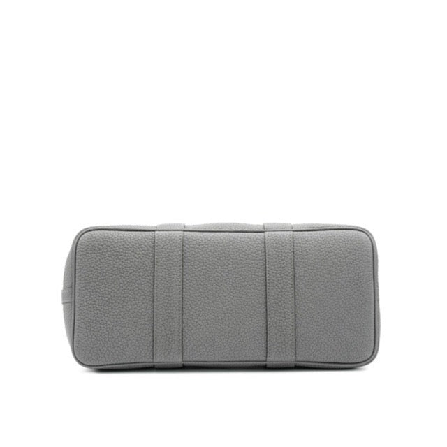 HERMES GARDEN PARTY 30 TPM TOTE BICOLOR TRENCH GRIS MEYER TOILE OFFICIER NEGONDA SILVER HARDWARE
