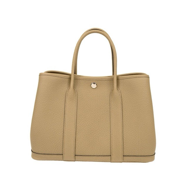 HERMES GARDEN PARTY TPM 30 BEIGE MARFA NEGONDA SILVER HARDWARE