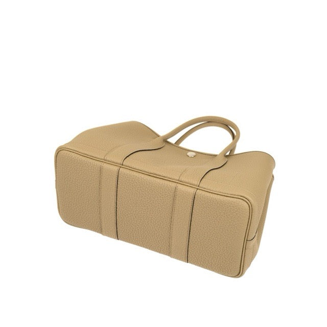 HERMES GARDEN PARTY TPM 30 BEIGE MARFA NEGONDA SILVER HARDWARE