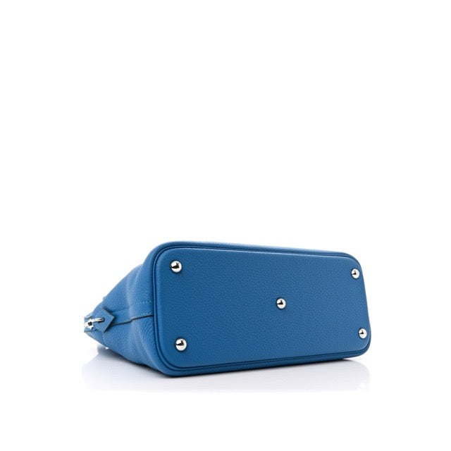 HERMES BOLIDE 31 MYKONOS TAURILLON CLEMENCE SILVER HARDWARE