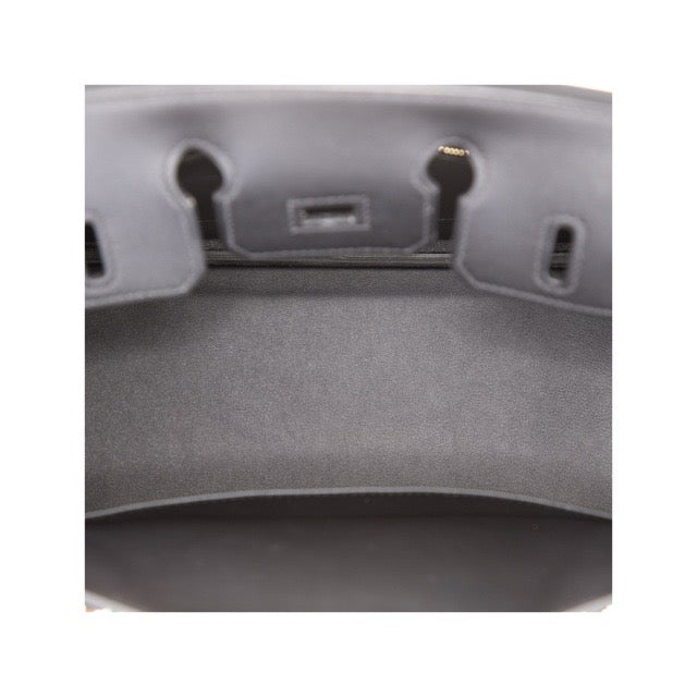 エルメス バーキン25 コート ア コート ブラック スイフト タフタージュ パーマブラス シャンパンゴールド金具 HERMES BIRKIN 25 COTE A COTE BLACK SWIFT TUFFETAGE PERMABRASS GOLD HARDWARE