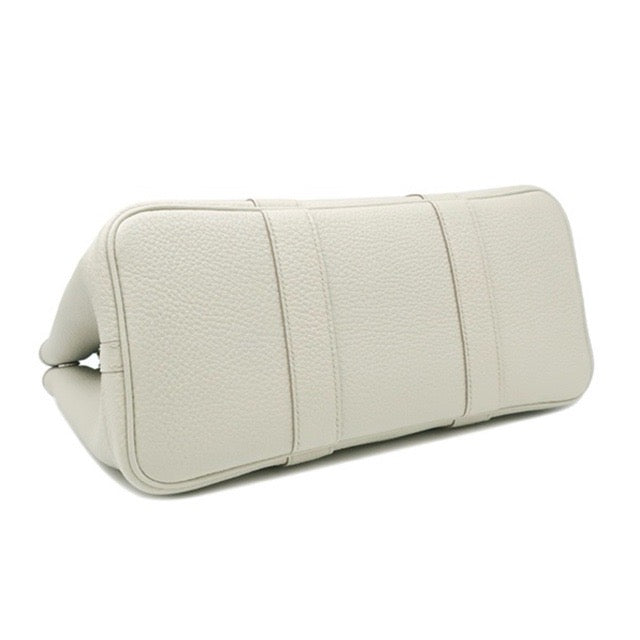 HERMES GARDEN PARTY 30 TPM TOTE BETON NEGONDA SILVER HARDWARE