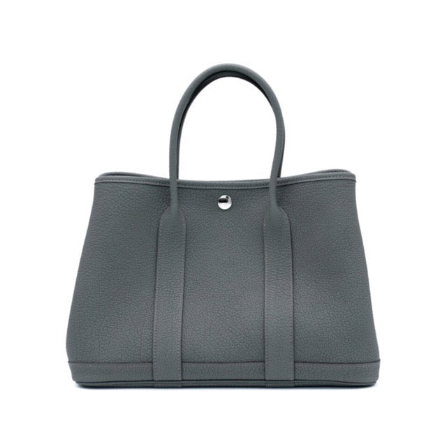 HERMES GARDEN PARTY 30 TPM GRIS MEYER NEGONDA SILVER HARDWARE