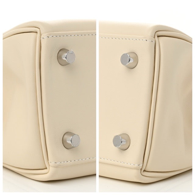 HERMES KELLY RETOURNE 25 NATA SWIFT SILVER HARDWARE