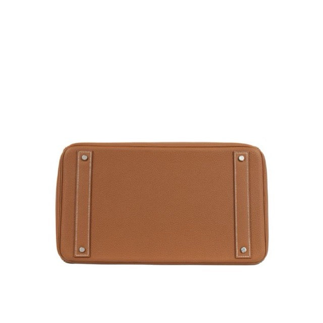 HERMES BIRKIN 40 HAUTE COUTURE HAC GOLD TOGO SILVER HARDWARE