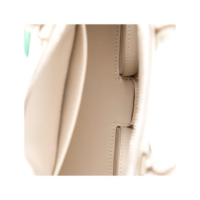 HERMES MINI BOLIDE ON WHEELS CRAIE VERT VERTIGO EPSOM SILVER HARDWARE