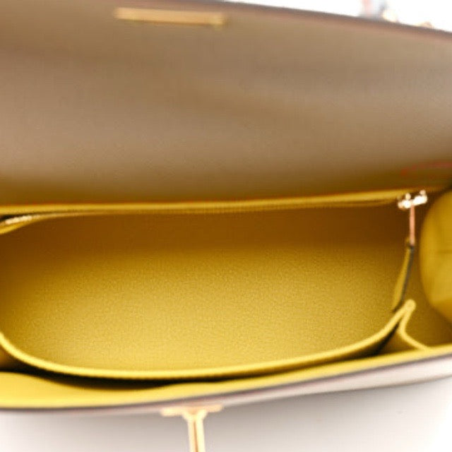 HERMES KELLY 25 SELLIER HSS PERSONAL ORDER VERSO GRIS ASPHALTE LIME EPSOM GOLD HARDWARE