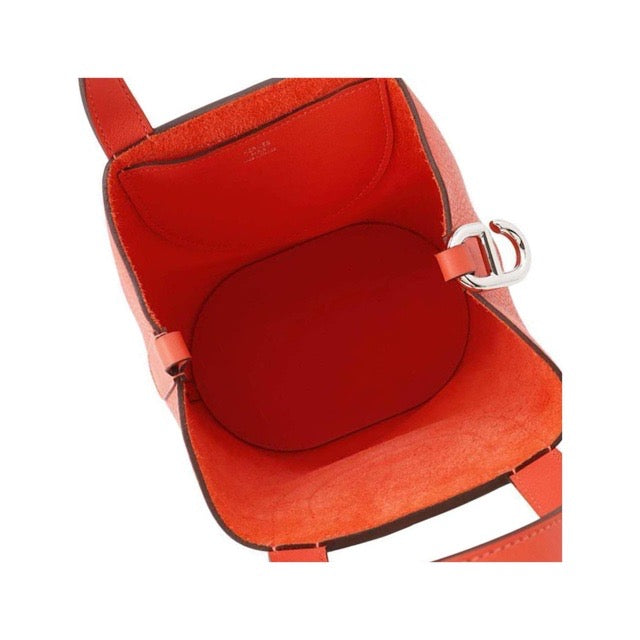 HERMES IN-THE-LOOP 18 ORANGE FIELD TAURILLON CLEMENCE SWIFT SILVER