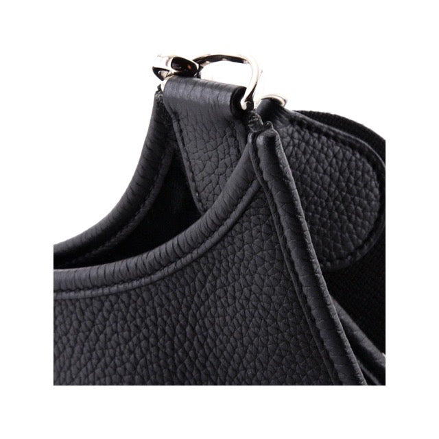 エルメス エヴリン PM ブラック トリヨンクレマンス シルバー金具 エブリン ショルダーバッグ HERMES EVELYNE PM BLACK TAURILLON CLEMENCE SILVER HARDWARE【中古】