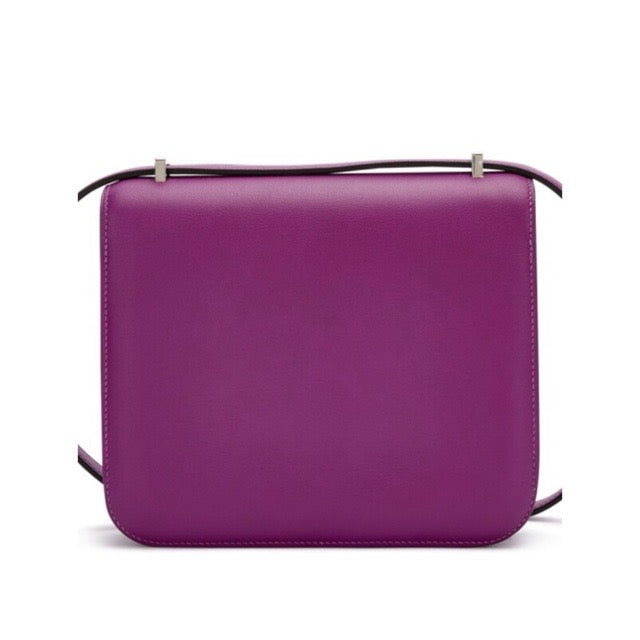HERMES MINI CONSTANCE 18 ANEMONE SWIFT SILVER HARDWARE