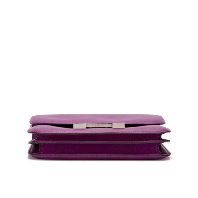 HERMES MINI CONSTANCE 18 ANEMONE SWIFT SILVER HARDWARE