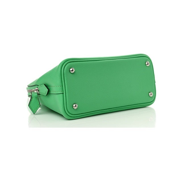 HERMES MINI BOLIDE 1923 VERSO VERT COMICS VERT FIZZ EVERCOLOR SILVER HARDWARE