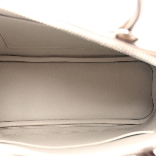 HERMES BOLIDE 1923 25 VERSO ETOUPE GRIS PERLE EVERCOLOR SILVER HARDWARE