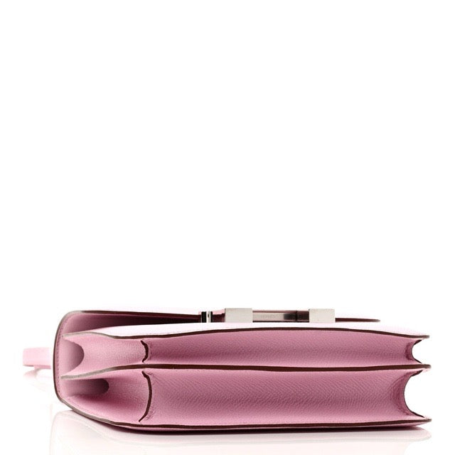 HERMES CONSTANCE 18 MAUVE SYLVESTRE EPSOM SILVER HARDWARE