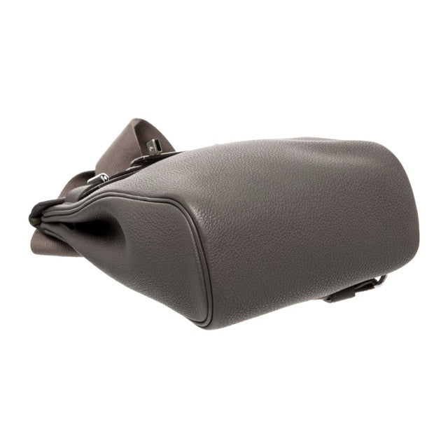 HERMES KELLY HAC A DOS PM CROSSBODY SHOULDER BAG ETAIN TOGO SILVER HARDWARE