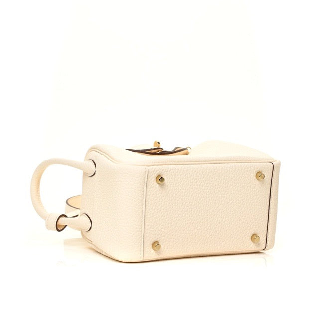 エルメス ミニリンディ 20 ナタ トリヨンクレマンス ゴールド金具 HERMES MINI LINDY NATA TAURILLON CLEMENCE GOLD HARDWARE