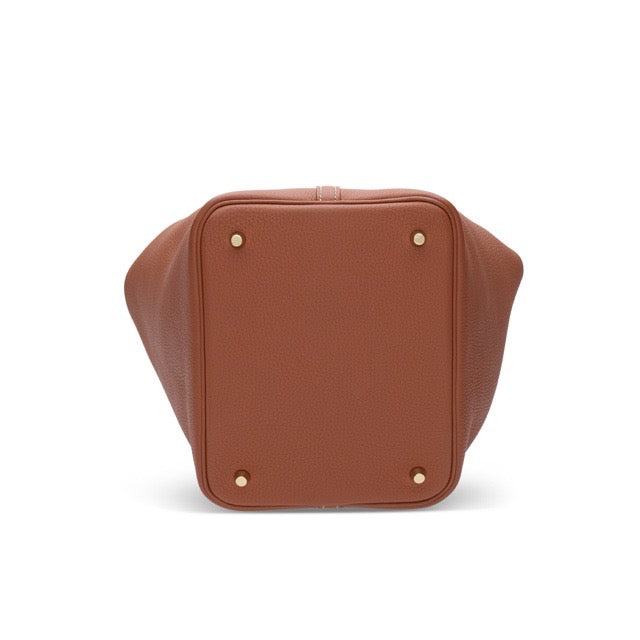 HERMES PICOTIN LOCK 22 MM GOLD TAURILLON CLEMENCE GOLD HARDWARE