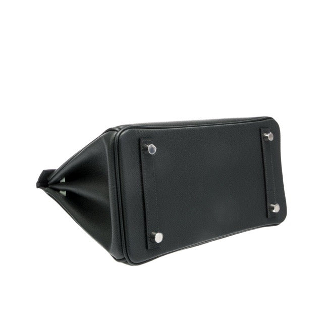 HERMES BIRKIN 25 TRI-COLOR VERT FONCE ARDOISE VERT PEPPERMINT EPSOM SILVER HARDWARE