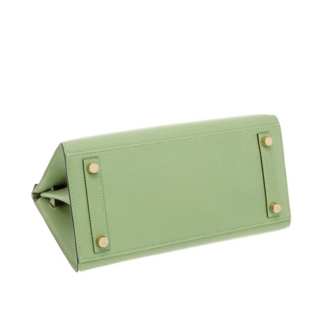 HERMES BIRKIN 25 SELLIER VERT CRIQUET EPSOM GOLD HARDWARE