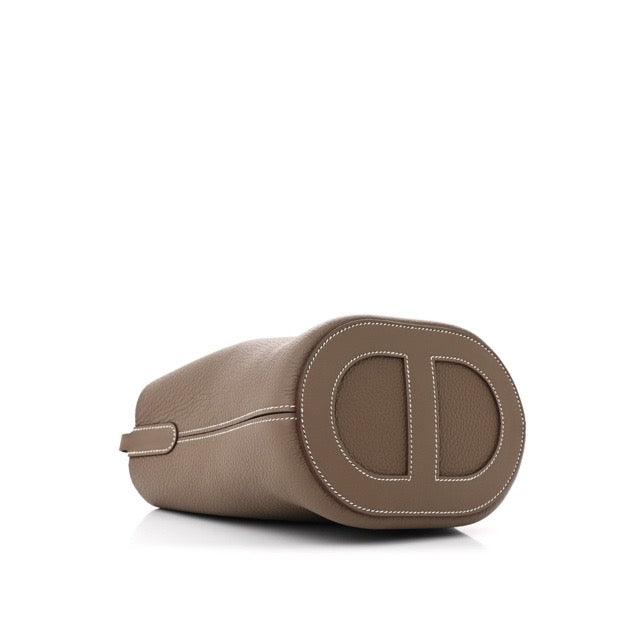 HERMES IN-THE-LOOP 18 ETOUPE TAURILLON CLEMENCE SWIFT SILVER HARDWARE