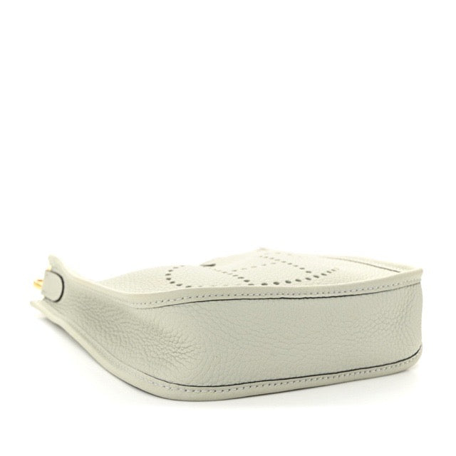 HERMES MINI EVELYNE TPM GRIS NEVE TAURILLON CLEMENCE GOLD HARDWARE
