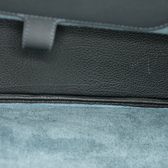 HERMES BOLIDE A DOS BACKPACK BLEU OCEAN TOGO SILVER HARDWARE