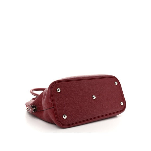 HERMES BOLIDE 31 RUBIS TAURILLON CLEMENCE SILVER HARDWARE