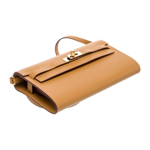 HERMES KELLY WALLEWT TO GO SESAME EPSOM GOLD HARDWARE