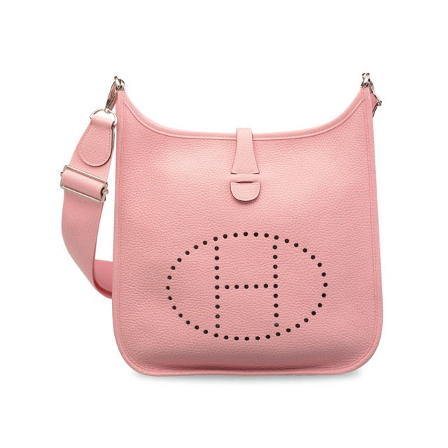 エルメス エヴリン PM Rose Sakura トリヨンクレマンス シルバー金具 HERMES EVELYNE PM ROSE SAKURA TAURILLON CLEMENCE SILVER HARDWARE