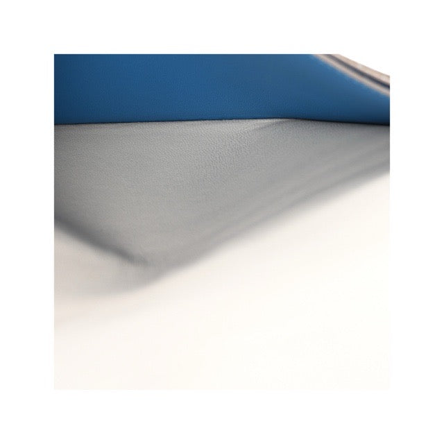 HERMES DOGON RECTO LONG WALLET VERSO GRIS PERLE BLEU IZMIR TOGO SILVER HARDWARE