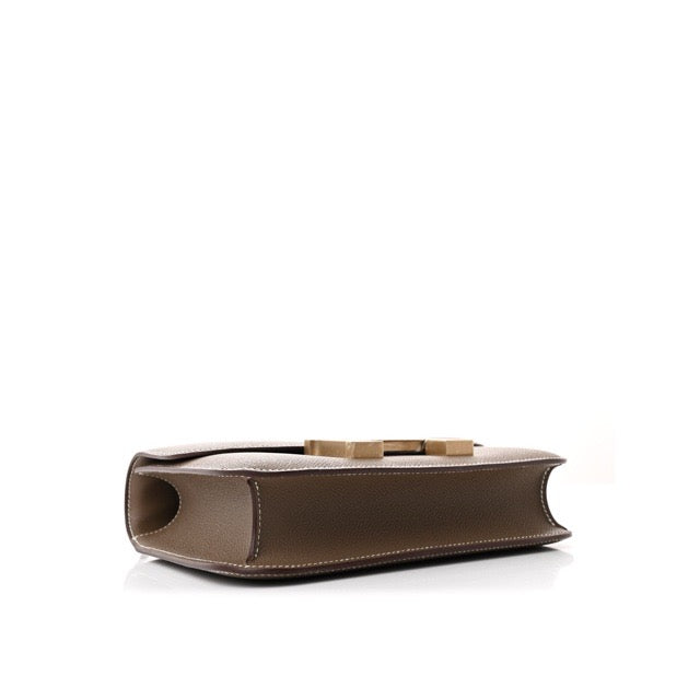 HERMES CONSTANCE 1-24 SHOULDER BAG ETOUPE EPSOM GOLD HARDWARE