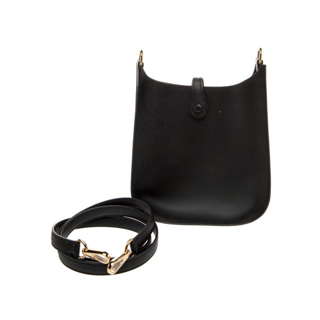 エルメス ミニエヴリン TPM セリエ ブラック エプソン ゴールド金具