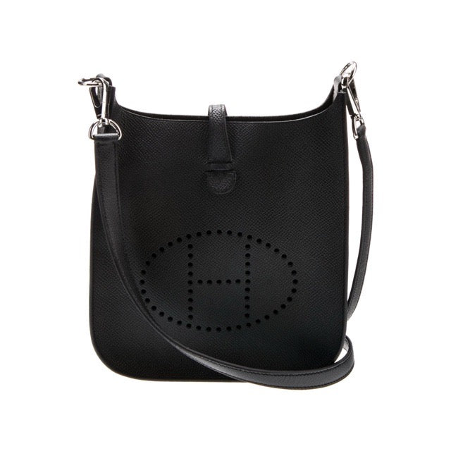 エルメス ミニエヴリン TPM セリエ ブラック エプソン シルバー金具