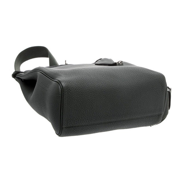 HERMES KELLY HAC A DOS GM SHOULDER BAG VERT DE GRIS TOGO SILVER HARDWARE
