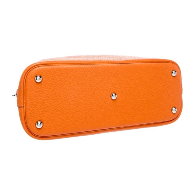 HERMES BOLIDE 31 ORANGE D'H CLEMENCE SILVER HARDWARE