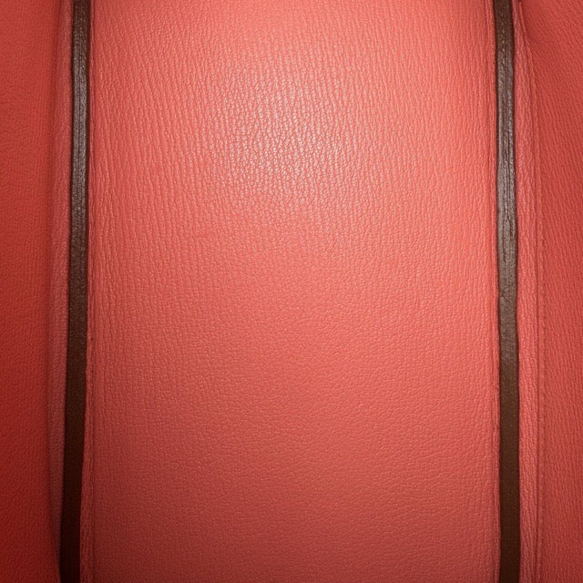 HERMES BIRKIN 25 CREVETTE EPSOM SILVER HARDWARE