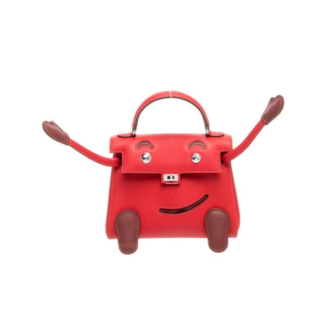 エルメス ケリードール 16 Rouge Radieux Rouge H スイフト シルバー