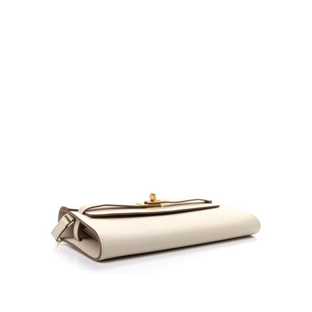 HERMES KELLY WALLET TO GO LONG WALLET CRAIE EPSOM GOLD HARDWARE