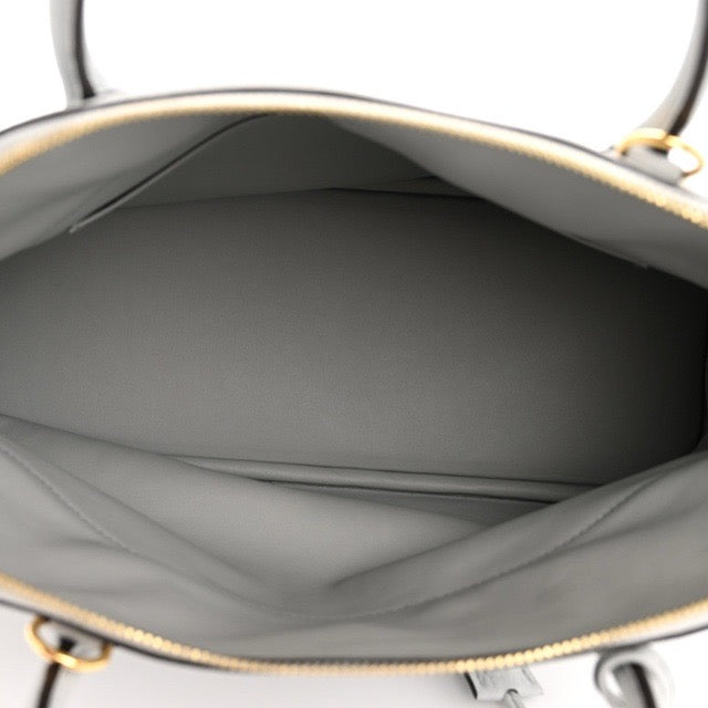 HERMES BOLIDE 31 BLEU PALE TAURILLON CLEMENCE GOLD HARDWARE