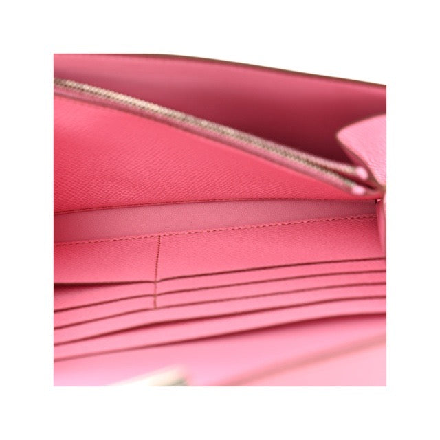 HERMES CONSTANCE LONG WALLET TO GO 5P PINK EPSOM SILVER HARDWARE