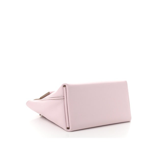 HERMES MINI 24/24 21 VERSO MAUVE PALE CRAIE EVERCOLOR SWIFT SILVER HARDWARE