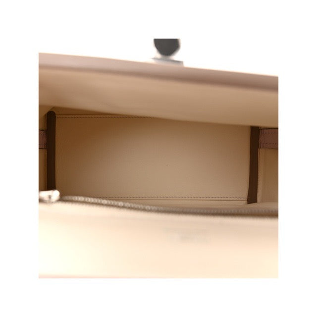 HERMES MINI 24/24 21 VERSO MAUVE PALE CRAIE EVERCOLOR SWIFT SILVER HARDWARE