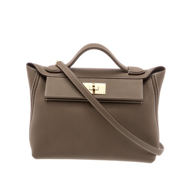エルメス 24/24 ヴァンキャトル 29 Etoupe トゴ ゴールド金具 HERMES 24/24 29 ETOUPE TOGO GOLD HARDWARE