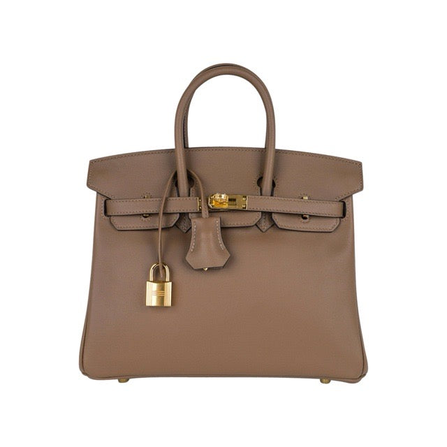 HERMES BIRKIN 25 BEIGE DE WEIMAR JONATHAN GOLD HARDWARE