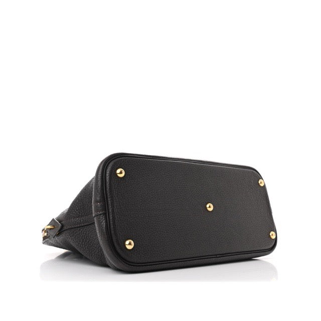 HERMES BOLIDE 35 EBENE TAURILLON CLEMENCE GOLD HARDWARE