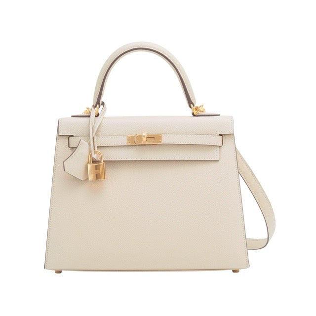 エルメス ケリー25 外縫い クレ エプソン ゴールド金具 HERMES KELLY SELLIER 25 CRAIE EPSOM GOLD HARDWARE